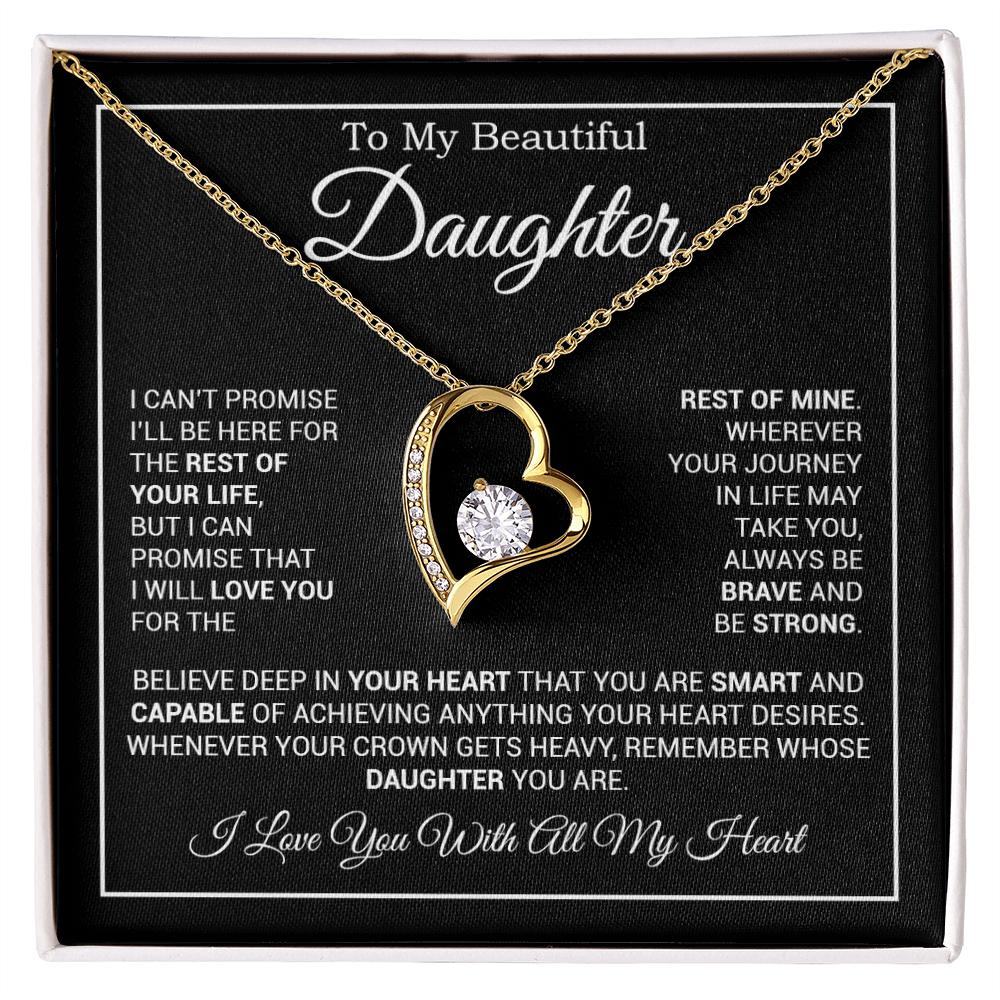To My Daughter Necklace, Gift for Daughter from Dad And Mom Daughter