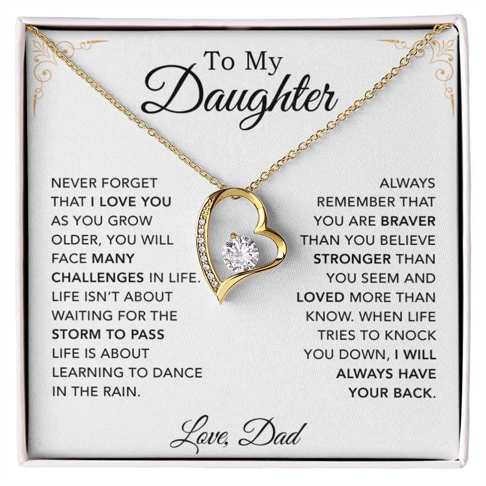 To My Daughter Necklace, Daughter Father Necklace, Daughter Gift From Dad 30_8