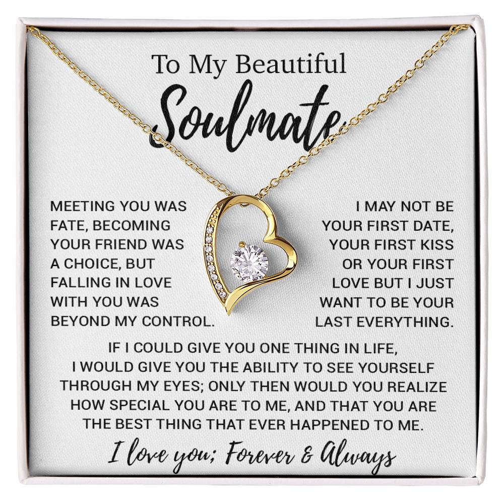 To My Soulmate Necklace, Soulmate Gift, Soulmate Jewelry Anniversary 13_8