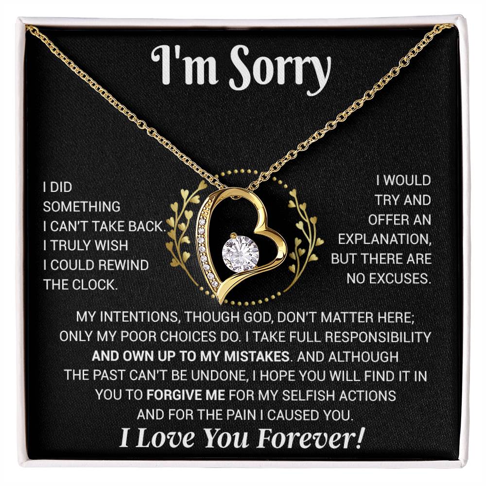 I'm Sorry Necklace Gifts, Apology Gifts For Her, Forgiveness Gift, Wife Gift 12_11