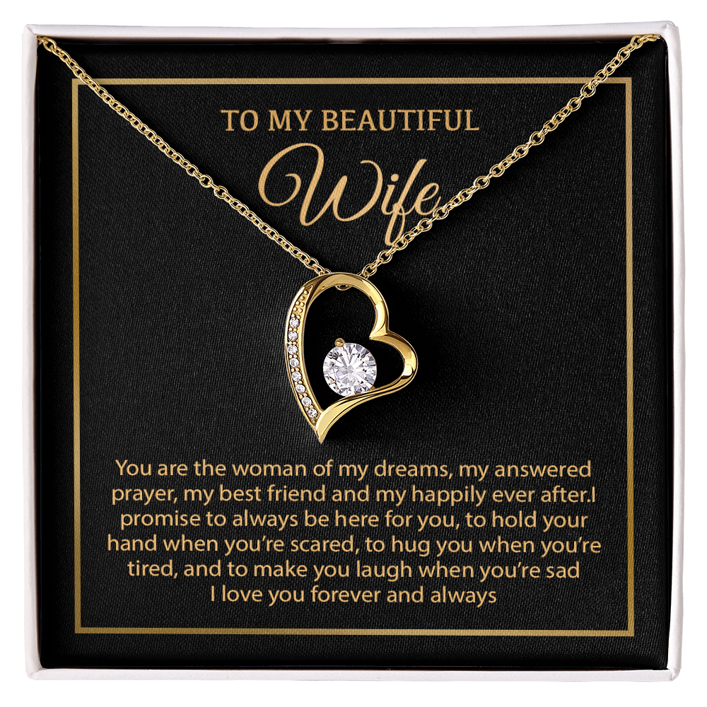 To My Wife Necklace, Christmas Gifts For Women, Anniversary Gift For Wife 19_12_Gold
