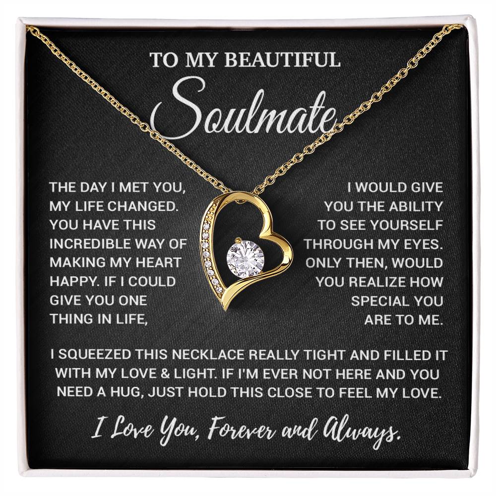 To My Soulmate Necklace, Valentines Day Gift, Gift For Wife, Anniversary Gift 30_2