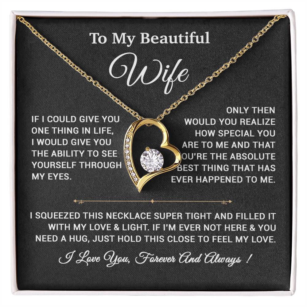 To My Wife Necklace, Gift For Wife, Anniversary Gift,Christmas Gift