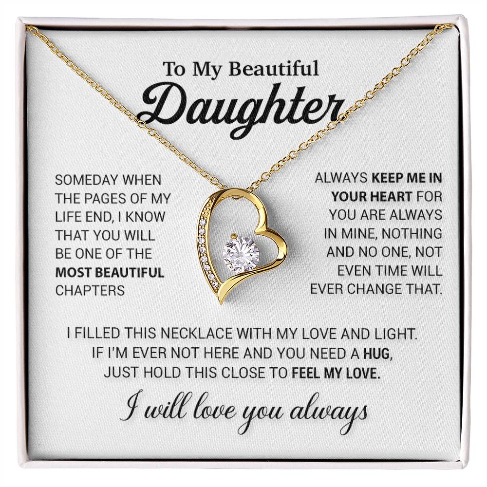 Daughter Necklace, Gift For Daughter, Daughter Birthday Gift, To My Daughter