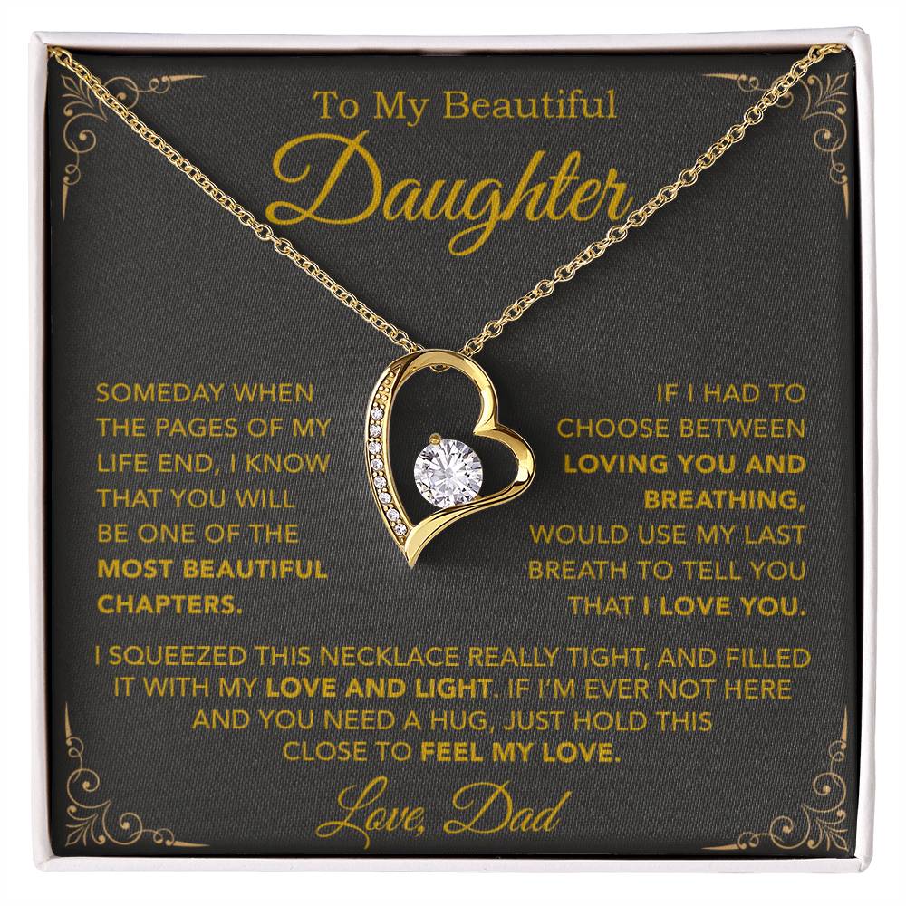 To My Daughter Necklace, Daughter Father Necklace, Daughter Gift From Dad 25_9