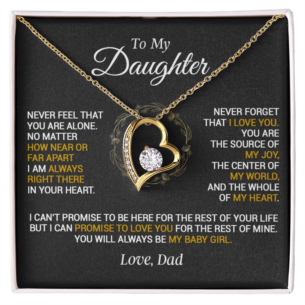 To My Daughter Necklace, Gift for Daughter from Dad, Daughter Father Necklace 23_1