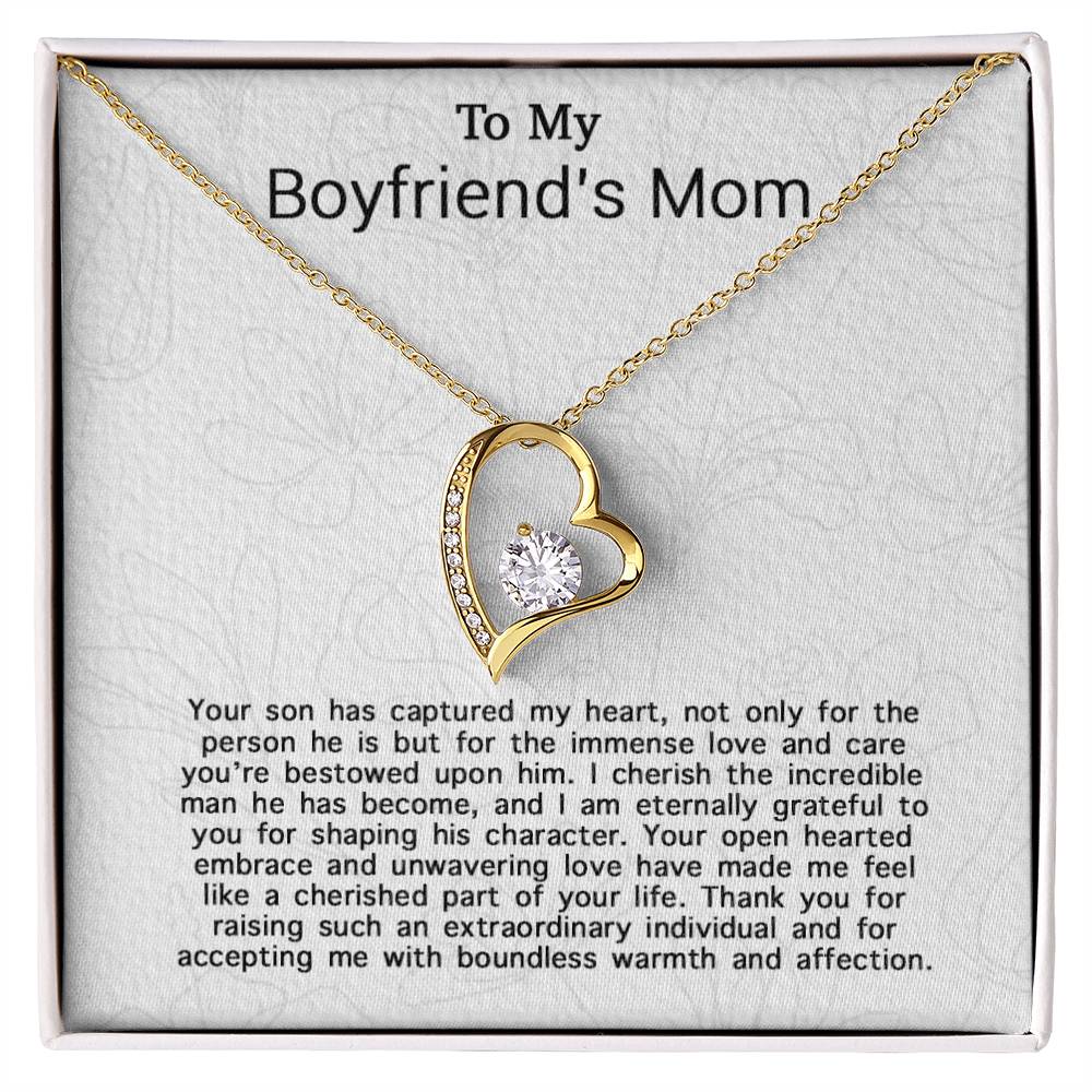 To My Boyfriends Mom Necklace, Gifts For Boyfriends Mom, Boyfriends Mom Gift