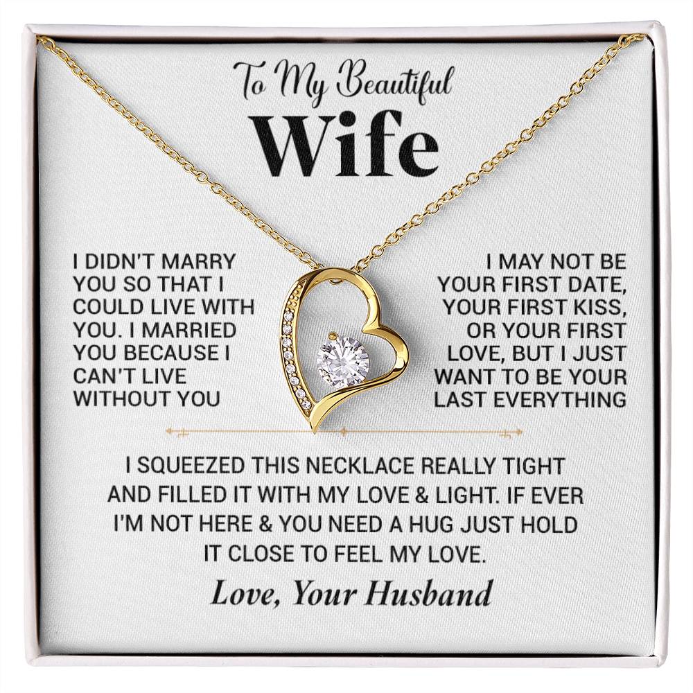 To My Wife Necklace, Christmas Gift For Wife, Christmas Gifts For Her, Wife Gift