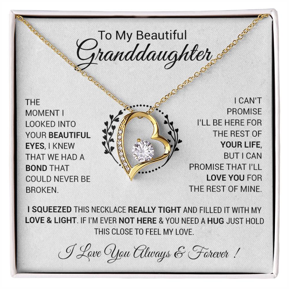 To My Granddaughter Necklace, Granddaughter Gift from Grandpa, Christmas Gift 4_12
