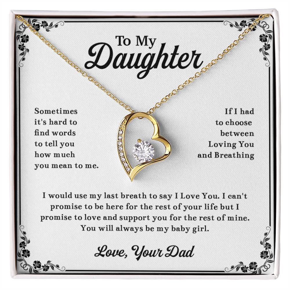 To My Daughter Necklace, Daughter Father Necklace, Daughter Gift From Dad 13_11