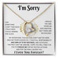 I'm Sorry Necklace Gifts, Apology Gifts For Her, Forgiveness Gift, Wife Gift 12_11_White