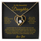To My Daughter Necklace, Gift for Daughter from Dad, Father Daughter Necklace 6_6_Gold