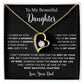 To My Daughter Necklace, Gift for Daughter from Dad, Father Daughter Necklace  22_5_Black