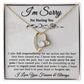 I'm Sorry Necklace Gifts, Apology Gifts For Her, Forgiveness Gift, Wife Gift