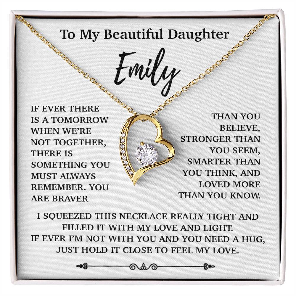 Custom To My Daughter Necklace, Mother Daughter Gifts, Daughter Necklace 23_10
