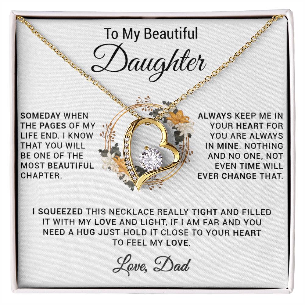 To My Daughter Necklace, Gift for Daughter from Dad, Daughter Father Necklace 20_11
