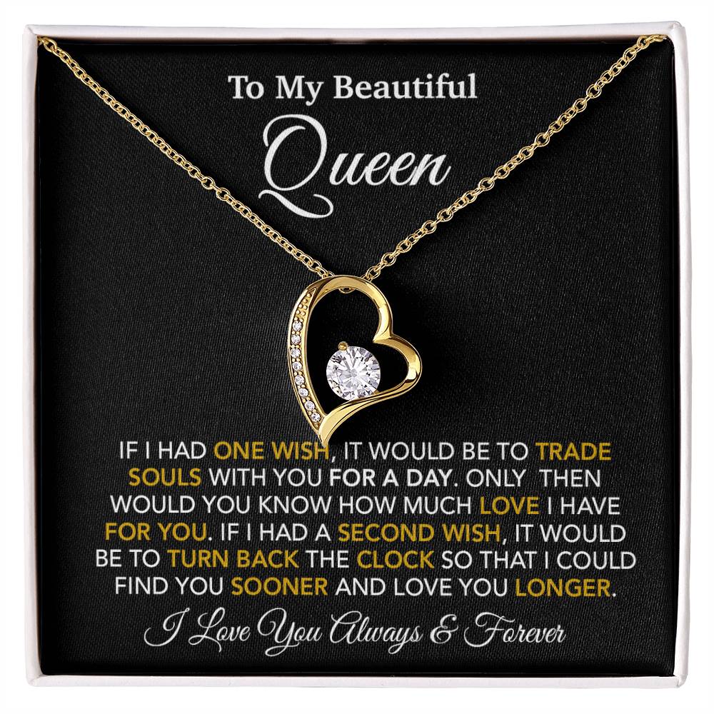To My Queen Necklace, Anniversary Gift For Wife, Girlfriend Necklace, Birthday Gift For Wife_24_1