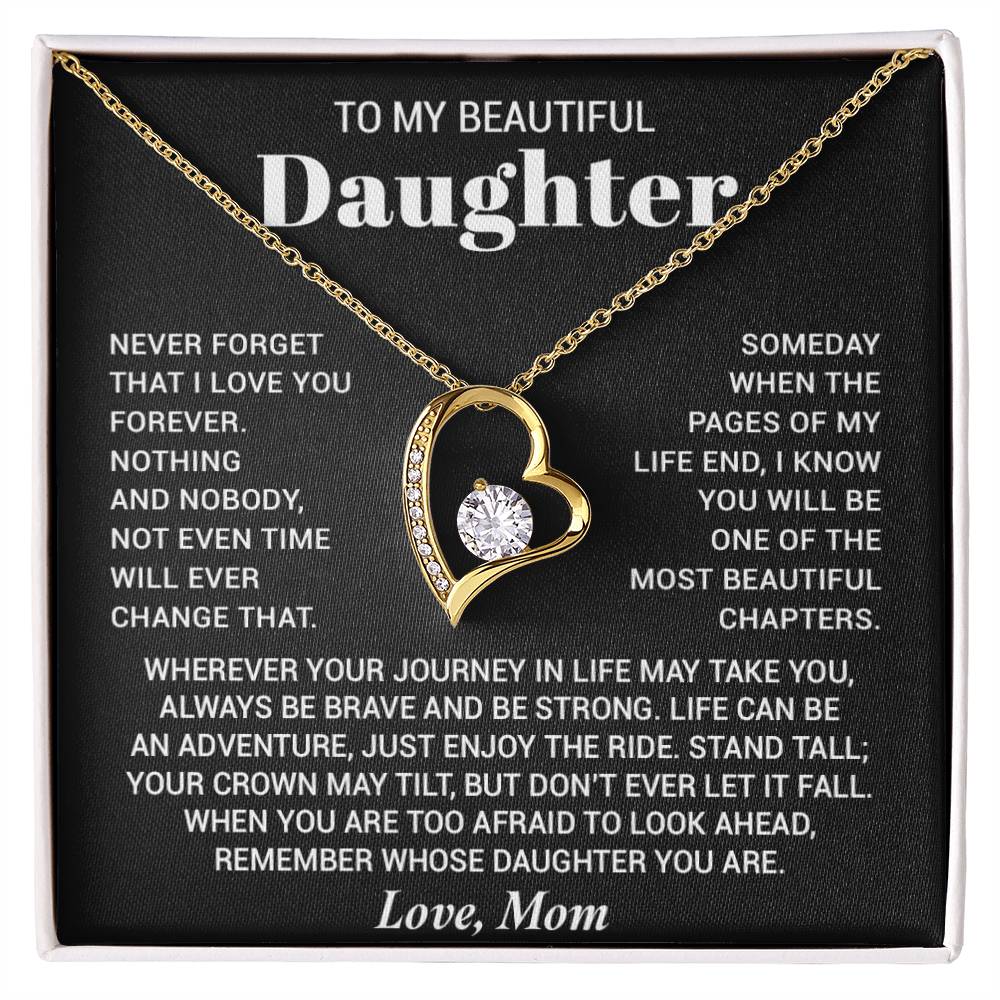 To My Daughter Necklace, Birthday Gift For Daughter From Mom, Xmas Gifts for Her 7_8