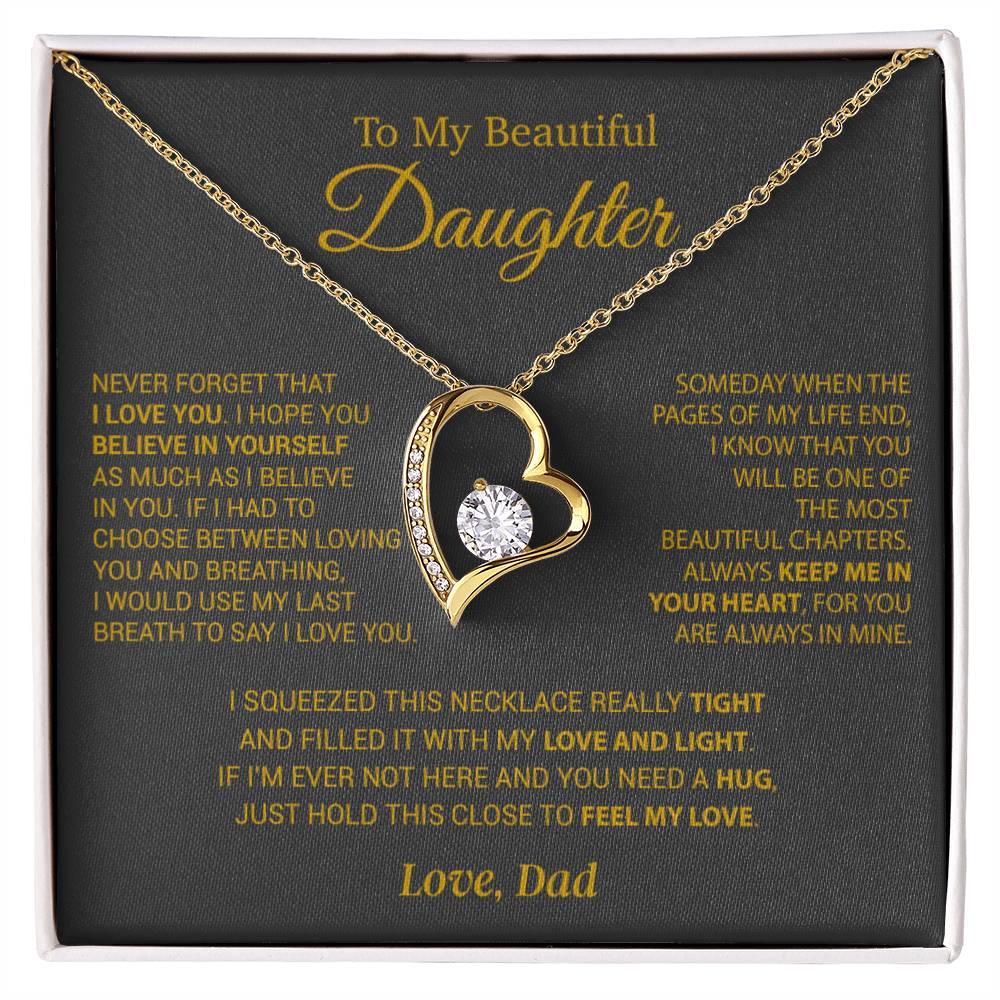 To My Daughter Necklace, Daughter Father Necklace, Daughter Gift From Dad 9_10