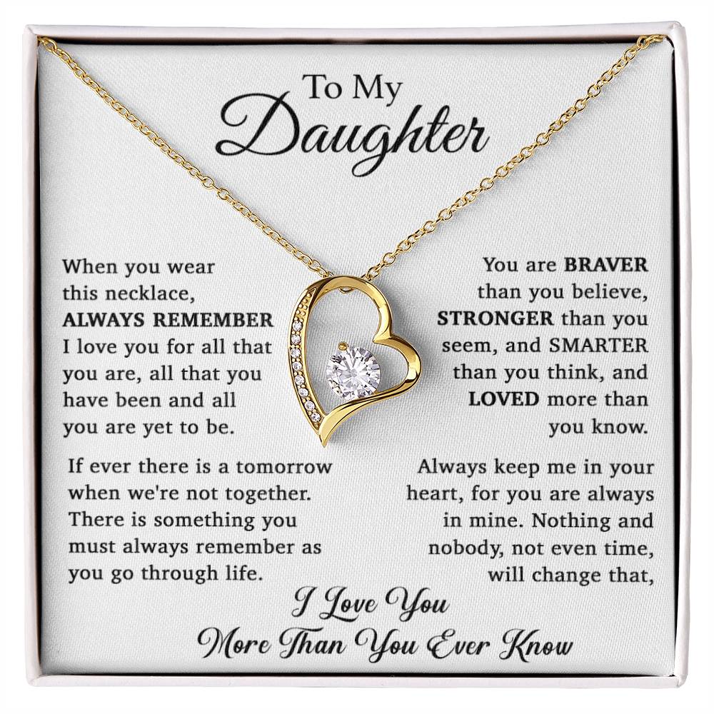 To My Daughter Necklace, Daughter Father Necklace, Daughter Gift From Dad, Mom 15_11