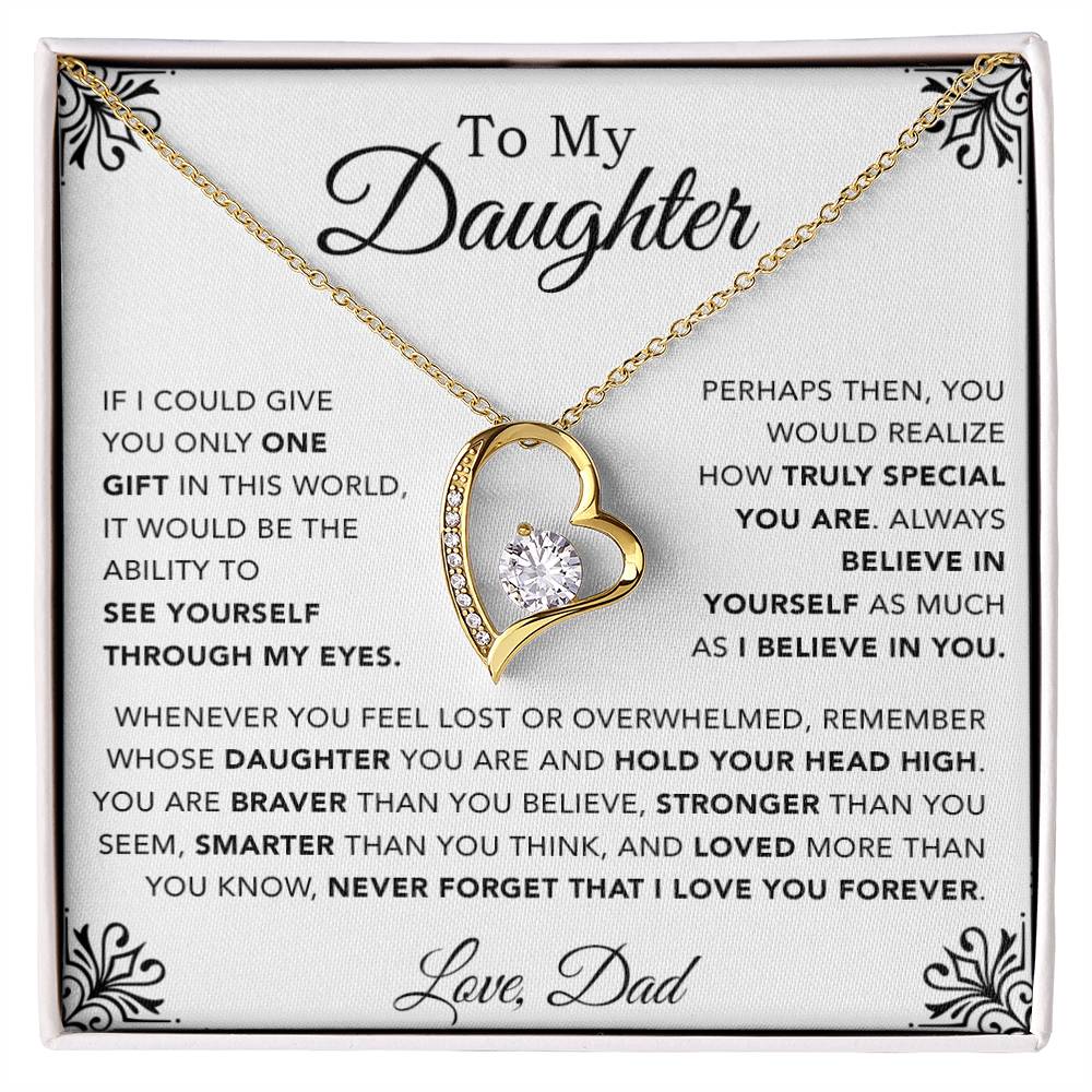 To My Daughter Necklace, Gift for Daughter from Dad, Father Daughter Necklace 1_12