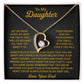 To My Daughter Necklace, Daughter Father Necklace, Daughter Gift From Dad 1_8_Gold