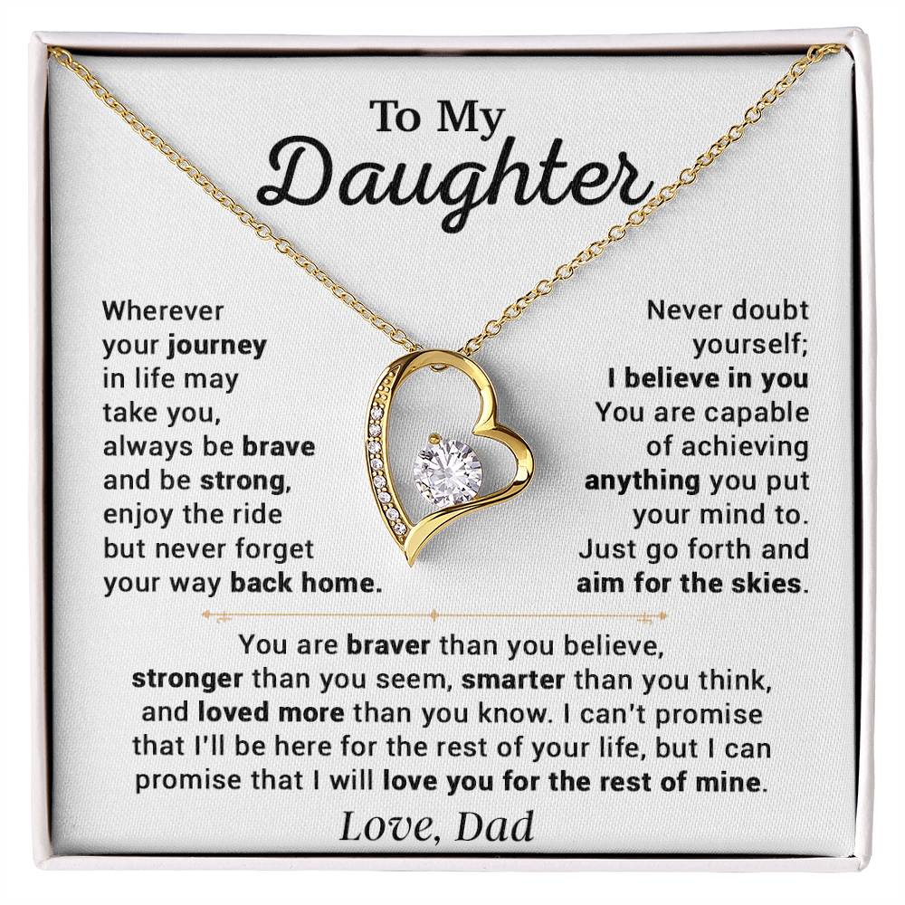 To My Daughter Necklace, Gift for Daughter from Dad, Daughter Father Necklace 14_10
