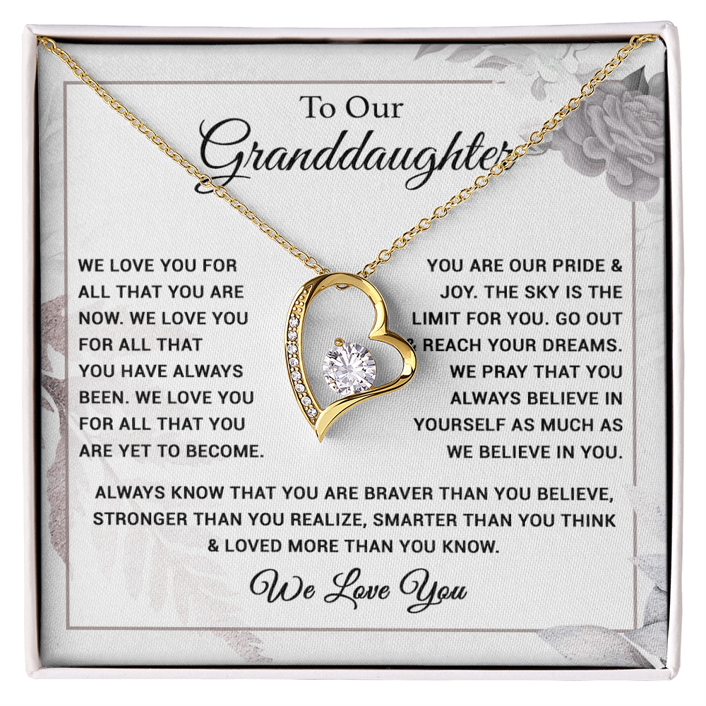 To Our Granddaughter Necklace, Xmas Birthday Gift For Granddaughter from Grandma 28_8