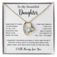 To My Daughter Necklace, Gift for Daughter from Dad, Father Daughter Necklace  11_5_White