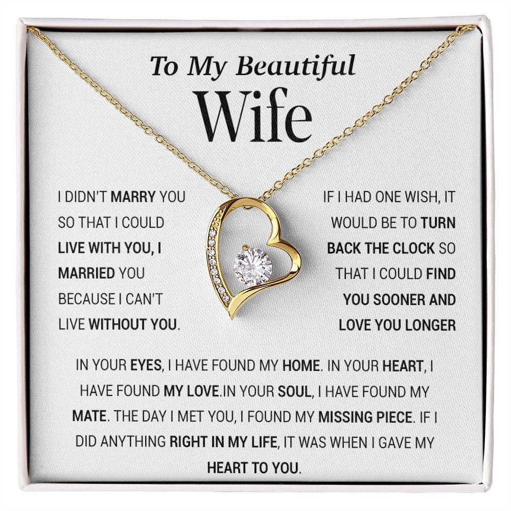 To My Wife Necklace, Gift For Wife, Anniversary Gift For Wife, Christmas Gift 27_11_Tim