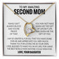 To My Amazing Second Mom, Second Mom Gift Necklace, Bonus Mom Gift