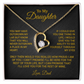 To My Daughter Necklace, Daughter Father Necklace, Daughter Gift From Dad 17_8_Gold