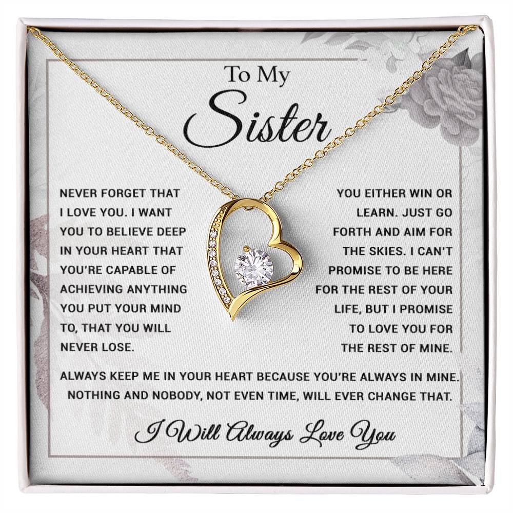 To My Sister Necklace, Brother to Sister, Birthday gift For Sister from Brother 6_9