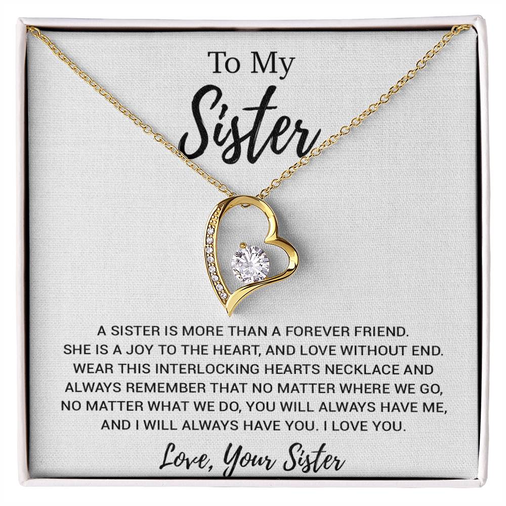 To My Sister Necklace, Brother to Sister, Birthday gift For Sister from Brother 19_2