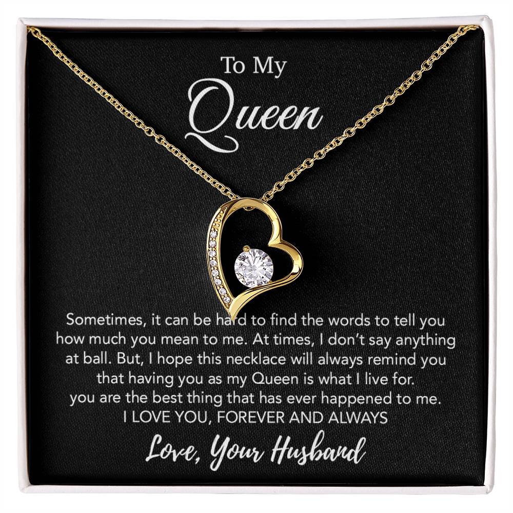 To My Queen Necklace, Anniversary Gift For Wife, Girlfriend Necklace, Birthday Gift For Wife 21_1
