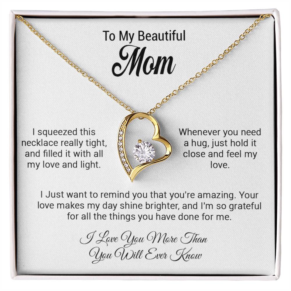 To My Mom Necklace, Gift For Mom, Birthday Gift For Mom, Mother's Day Gift