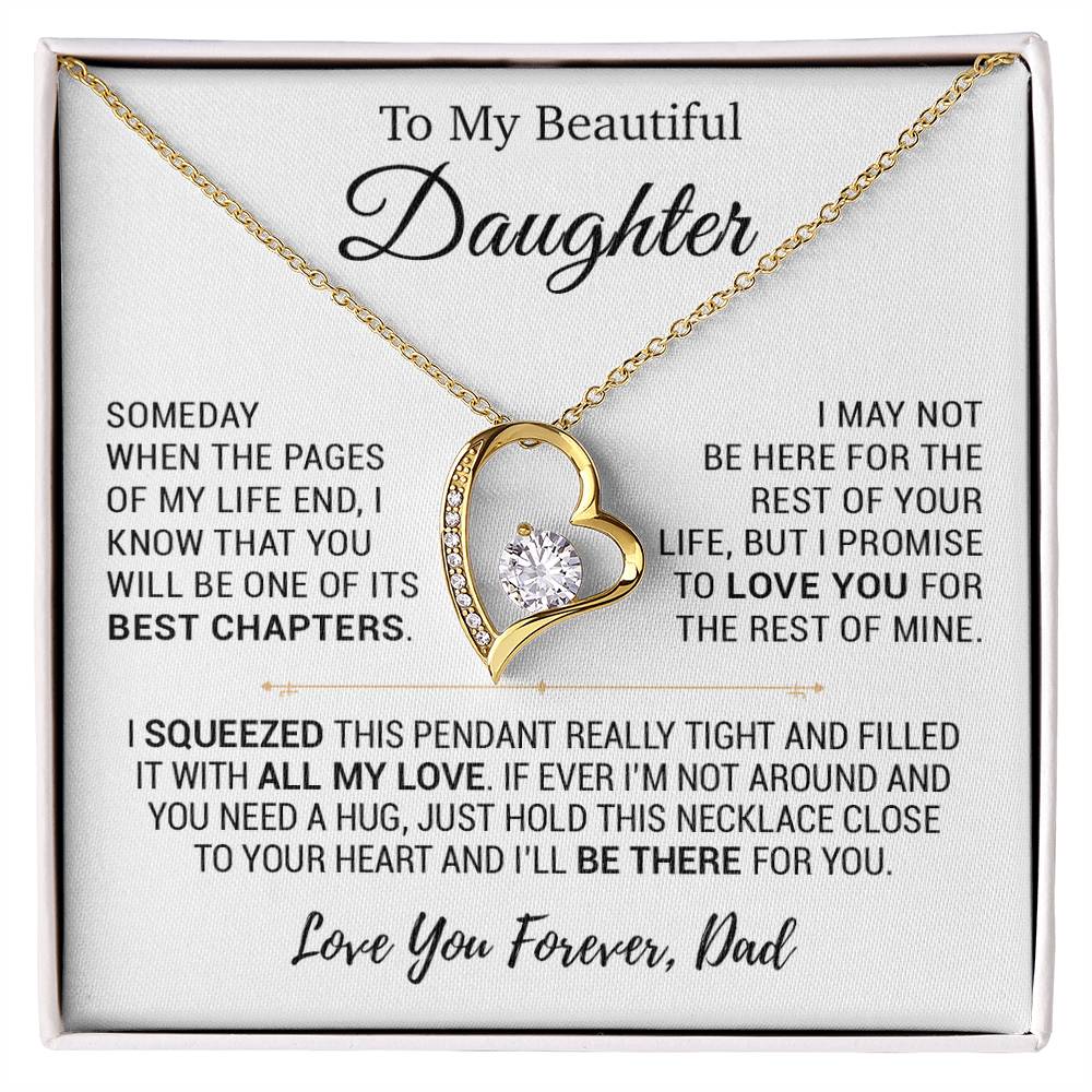 To My Daughter Necklace, Daughter Father Necklace, Daughter Gift From Dad 13_10
