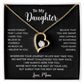 To My Daughter Necklace, Gift for Daughter from Mom, Mother Daughter Necklace 18_5_Black