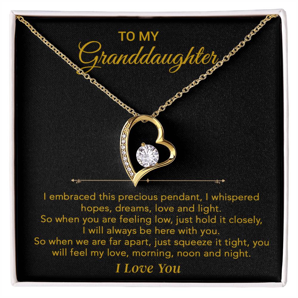 To My Granddaughter Necklace, Granddaughter Gift from Grandpa, Christmas Gift 30_5