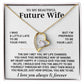 To My Beautiful Future Wife Necklace, Anniversary Birthday Christmas Gift for Her