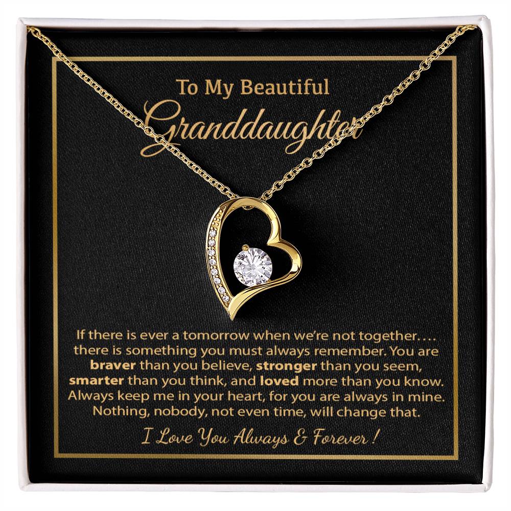 To My Granddaughter Necklace, Birthday Gift For Granddaughter, Birthday Gifts 8_12