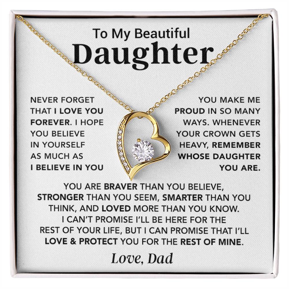 To My Daughter Necklace, Daughter Father Necklace, Daughter Gift From Dad 26_8
