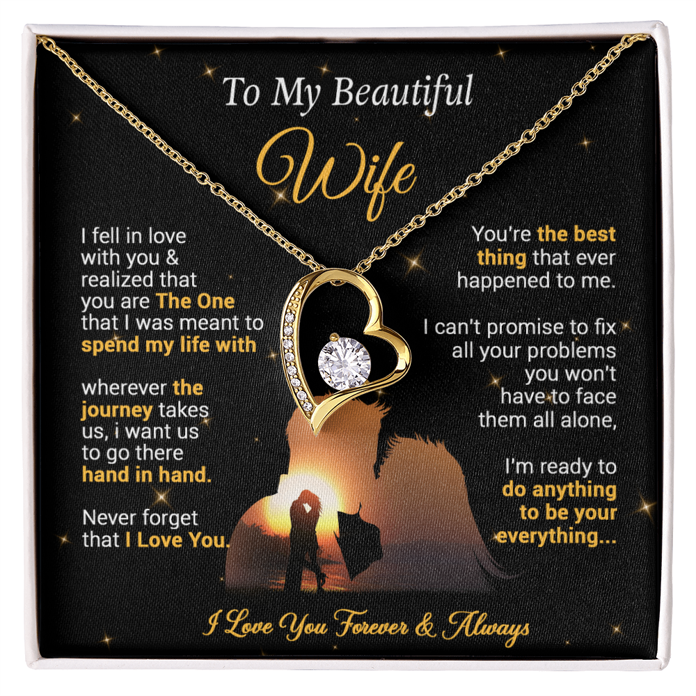 To My Wife Necklace, Gift For Wife Girlfriend From Husband, Valentines Day.png