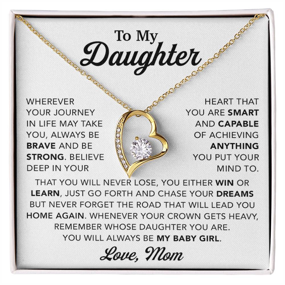 To My Daughter Necklace, Gift for Daughter from Mom, Mother Daughter Necklace 28_10