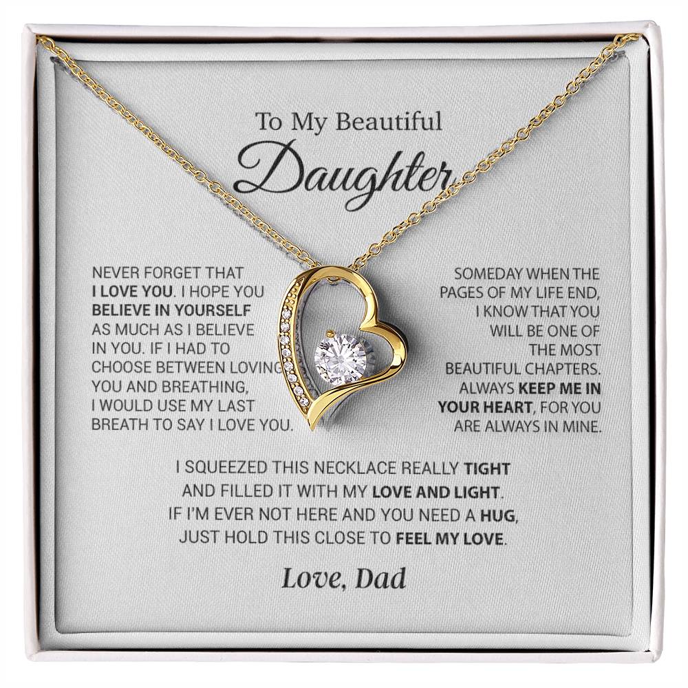 To My Daughter Necklace, Daughter Father Necklace, Daughter Gift From Dad 6_9