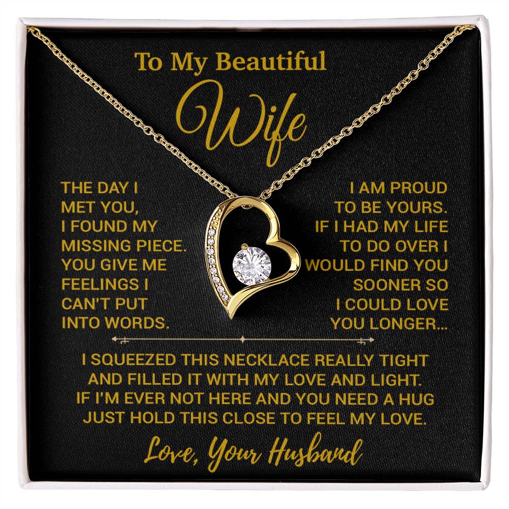 To My Wife Necklace, Christmas Gifts For Women, Anniversary Gift For Wife 14_2_Gold