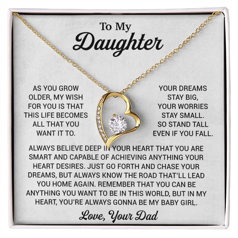 To My Daughter Necklace, Daughter Father Necklace, Daughter Gift From Dad 1_8