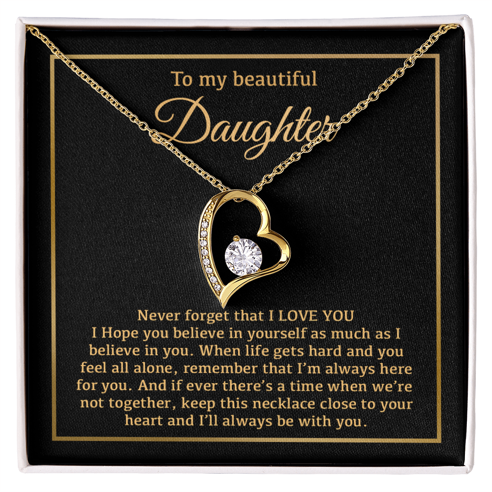 To My Daughter Necklace, Daughter Father Necklace, Daughter Gift From Dad, Mom 14_1