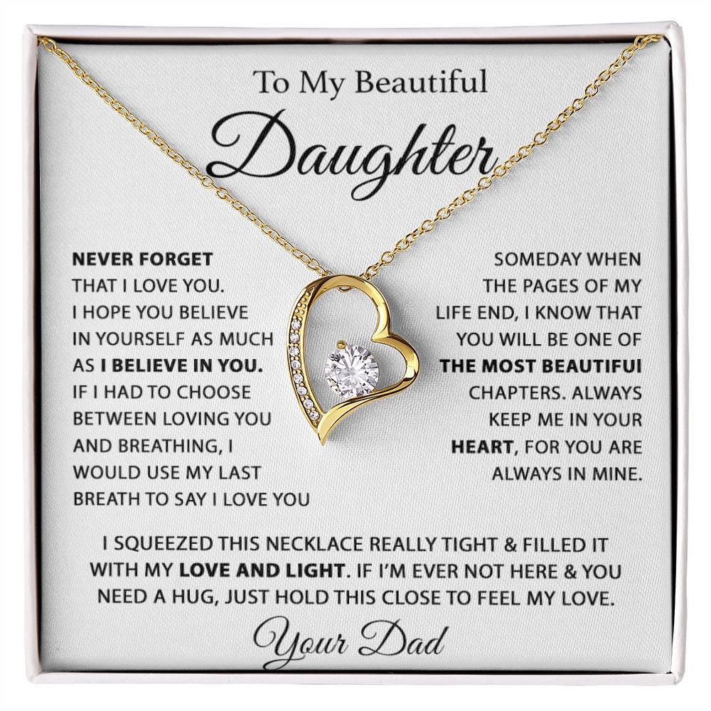 To My Daughter Necklace, Daughter Father Necklace, Daughter Gift From Dad 26_7