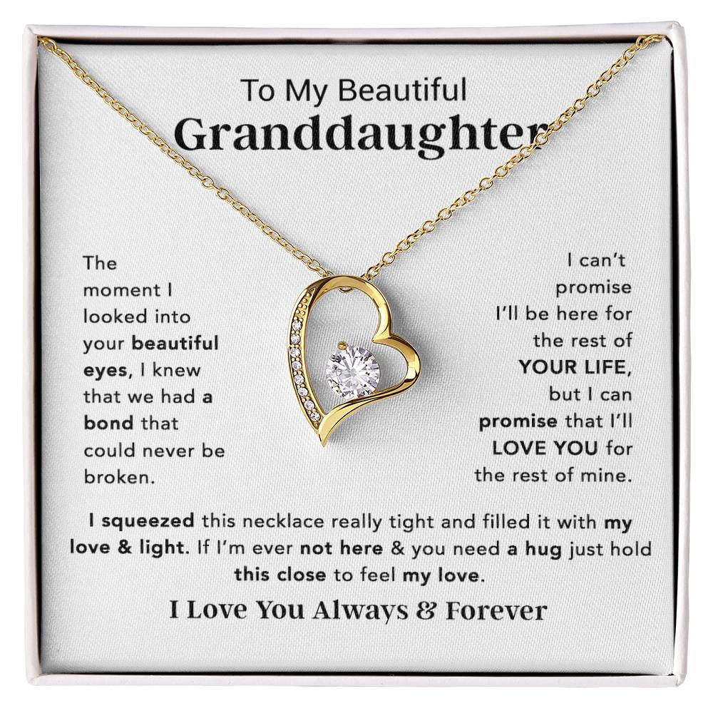 To My Granddaughter Necklace, Birthday Gift For Granddaughter, Birthday Gifts 14_12